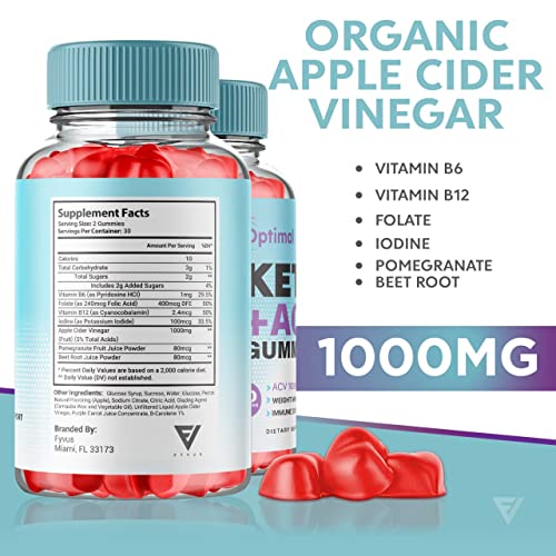 (2 Pack) Optimal Keto ACV Gummies Advanced Weight Loss Plus, Optimal Keto+ACV Gummy FyvusBuy Supplements Australia