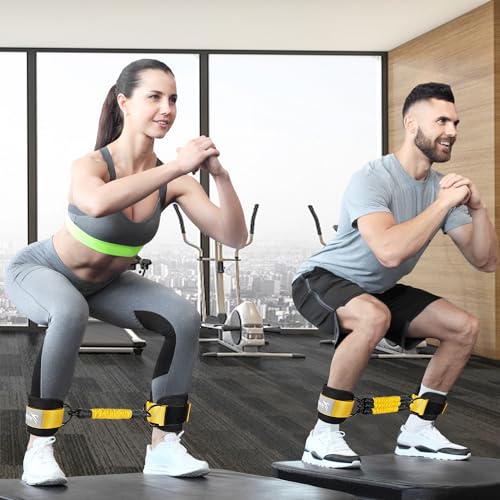 Ankle Resistance Bands with Cuffs, Ankle Bands for Working Out, Glutes Workout Equipment WOQQWBuy Supplements Australia