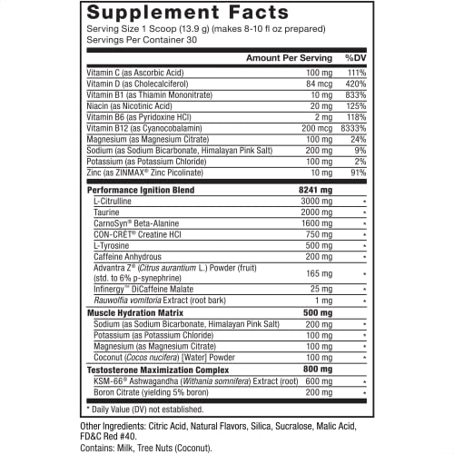 FORCE FACTOR Test X180 Pre-Workout Powder & Energy Supplement, Boost Focus Force FactorBuy Supplements Australia