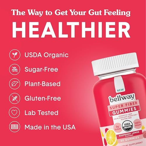 Bellway Super Fiber Gummies for Adults - Sugar Free Organic Fiber Supplement BellwayBuy Supplements Australia