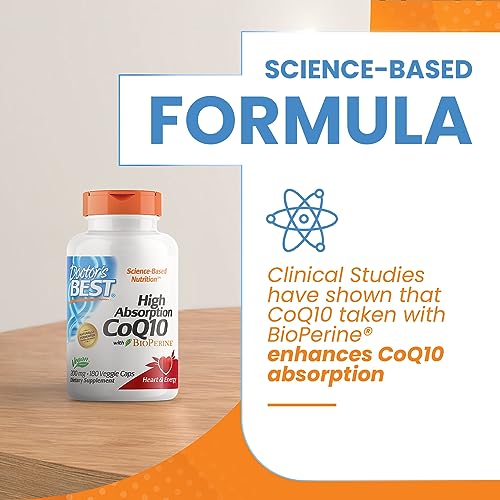 Doctor's Best High Absorption CoQ10 with BioPerine, Non-GMO, Gluten & Soy Free Doctor's BESTBuy Supplements Australia