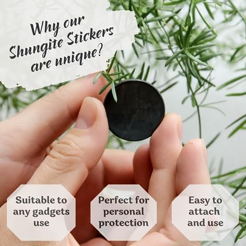 KarelianMasters Shungite Stone Stickers - Natural Stone Adhesive Plates for Phones (Set of 3 Plates) KARELIANMASTERSBuy Supplements Australia