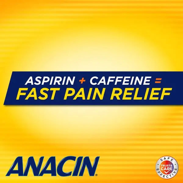 Anacin Fast Pain Relief Pain Reducer Aspirin Tablets, 200 Tabs (Value Pack of 2) ANACINBuy Supplements Australia