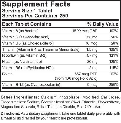 Nature's Blend Daily Vite 250 Tablets Nature's BlendBuy Supplements Australia