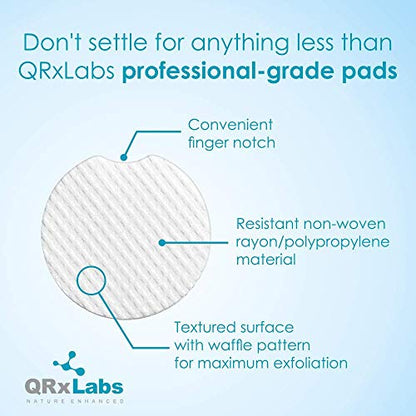 QRxLabs Glycolic Acid 20% Resurfacing Pads for Face & Body with Vitamins B5 QRxLabsBuy Supplements Australia