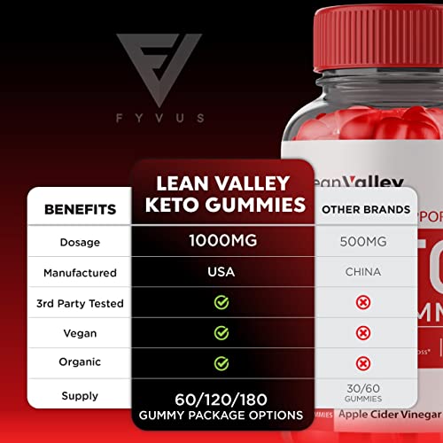 (2 Pack) Lean Valley Keto ACV Gummies Advanced Weight Loss Formula - Lean Valley FyvusBuy Supplements Australia