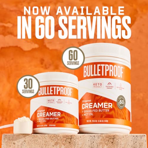 Bulletproof Hazelnut Creamer, 14.8 Ounces, Keto Coffee Creamer with MCT Oil and Grass BulletproofBuy Supplements Australia