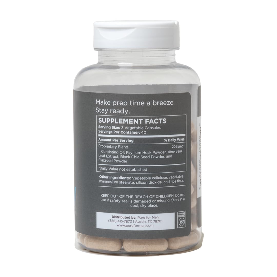 Pure for Men Original Vegan Cleanliness Stay Ready Fiber Supplement Pure for MenBuy Supplements Australia