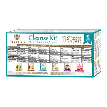 HYLEYS Tea 14 Days Cleanse Kit - 42 Tea Bags (100% Natural, Sugar Free, Gluten Free HYLEYSBuy Supplements Australia