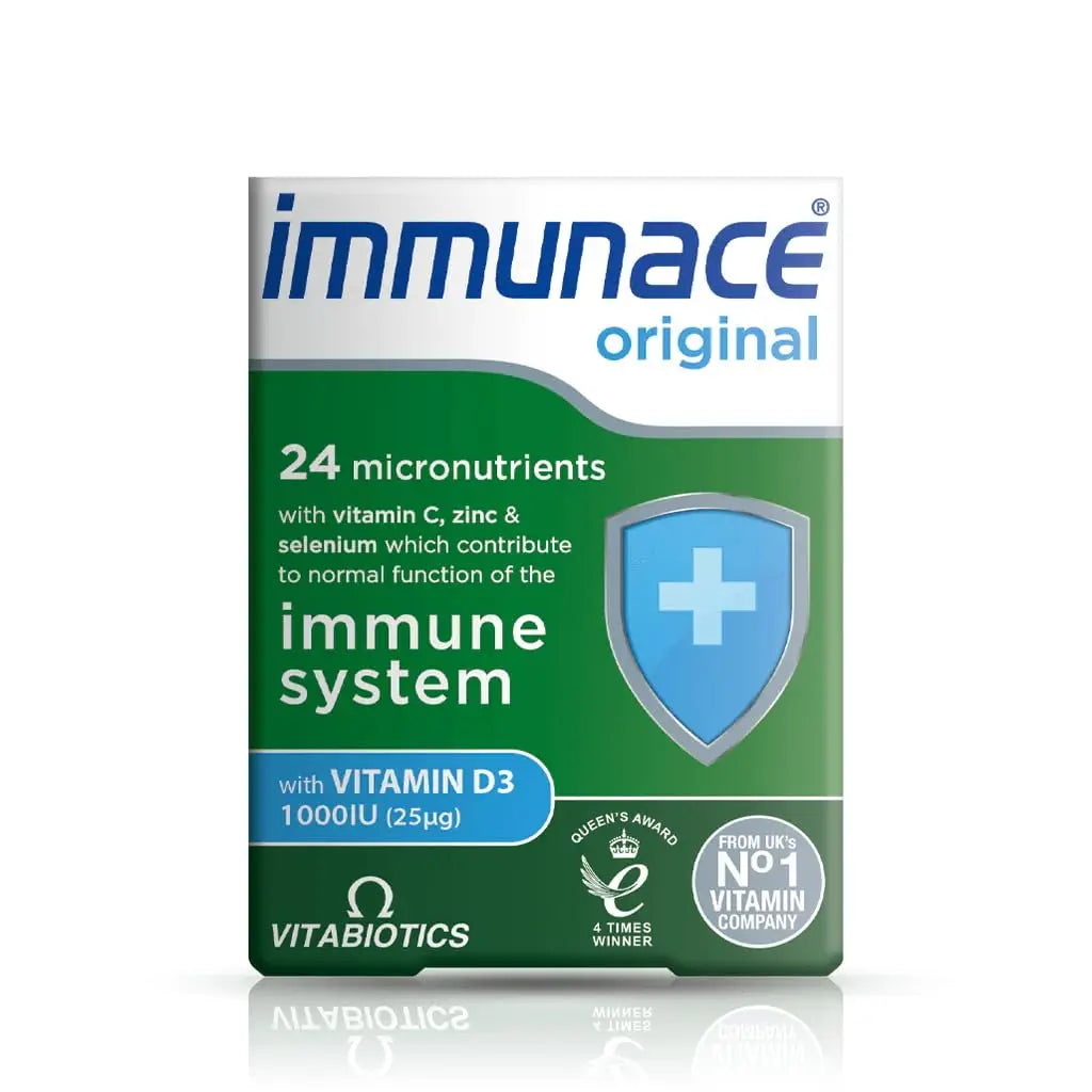Vitabiotics Immunace Original - Advanced Micronutrient and Immune System Support | Vitamin C, Zinc, and Selenium - 30 Tablets ImmunaceBuy Supplements Australia