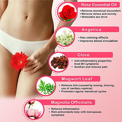 SASÁNA All Natural Feminine Spray - Effective Relief from Dryness, BV, Itch - 100% Organic Yoni Oil SASÁNABuy Supplements Australia