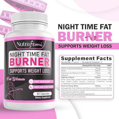 Nutrafemi Night time Fat Burner, Weight Loss Pills for Women – Thermogenic Fat Burner NutrafemiBuy Supplements Australia
