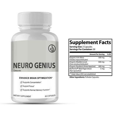 Neuro Genius Advanced Cognitive Support Supplement to uplock Brain Potential SampurakaBuy Supplements Australia