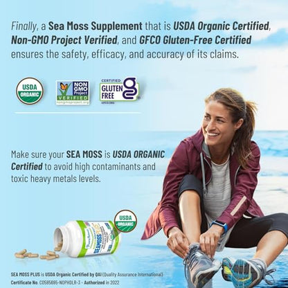 Power By Naturals Sea Moss Plus - USDA Certified Organic Wildcrafted Irish Power By NaturalsBuy Supplements Australia