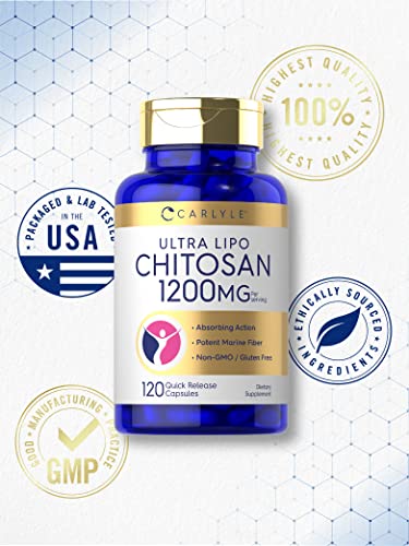 Carlyle Chitosan Supplement 1200mg | 120 Quick Release Capsules | Non-GMO CarlyleBuy Supplements Australia