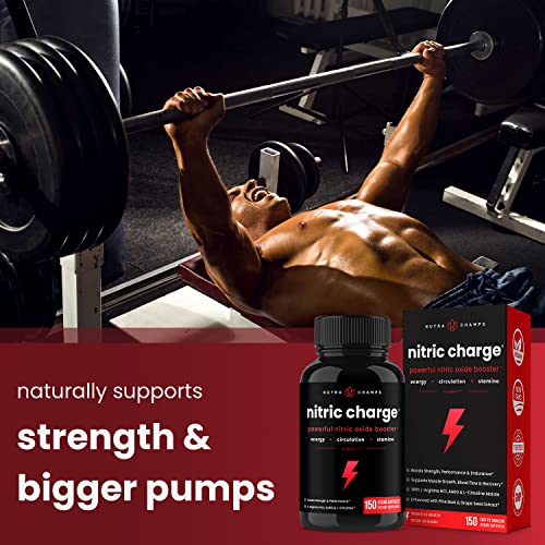 Nitric Oxide Supplement | L-Arginine, L Citrulline Malate, AAKG, Pine Bark, Grape Seed NutraChampsBuy Supplements Australia