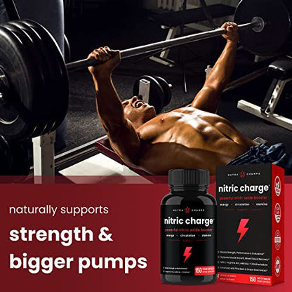Nitric Oxide Supplement | L-Arginine, L Citrulline Malate, AAKG, Pine Bark, Grape Seed NutraChampsBuy Supplements Australia