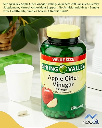 Spring Valley Apple Cider Vinegar 450mg, Value Size 250 Capsules, Dietary Supplement NeobitBuy Supplements Australia