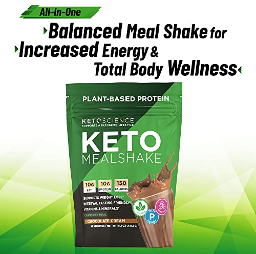 Keto Science Plant Based Protein, Keto Meal Shake, Supports Weight Management Keto ScienceBuy Supplements Australia