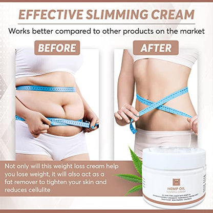Full Body Hemp oil Slimming Hot Cream - Weight Loss Fat Burning Inch Reducing Heath SecretBuy Supplements Australia
