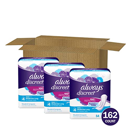 Always Discreet Adult Moderate Long Incontinence Pads, Up to 100% Leak Always DiscreetBuy Supplements Australia