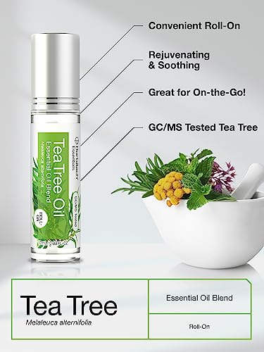 Horbaach Tea Tree Essential Oil Roll On Blend | .33 fl oz (Pack of 2) | Roller for Skin HorbäachBuy Supplements Australia