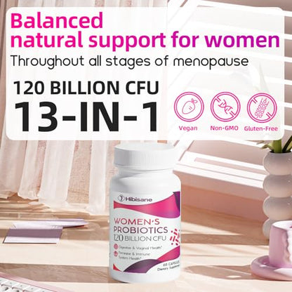 120 Billion CFU Probiotic - Menopause Support Probiotics for Women, 13-in-1 Natural NegimaBuy Supplements Australia