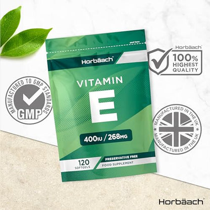 Vitamin E Capsules 400iu | 120 Count | High Strength Vitamin E as DL-a-Tocopheryl HorbäachBuy Supplements Australia