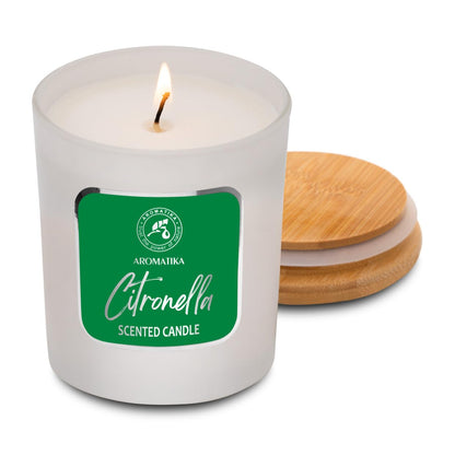 Scented Candle Citronella 200g - Aromatherapy Candle - Soy Wax Candles for Home Scented AROMATIKABuy Supplements Australia