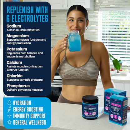 KEY NUTRIENTS Multivitamin Electrolytes Powder No Sugar - Tempting Blue Raspberry KEY NUTRIENTSBuy Supplements Australia