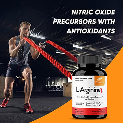Sandhu's L-Arginine with Nitric Oxide Precursor | Made in The USA| 30 Days Supply Sandhu'sBuy Supplements Australia