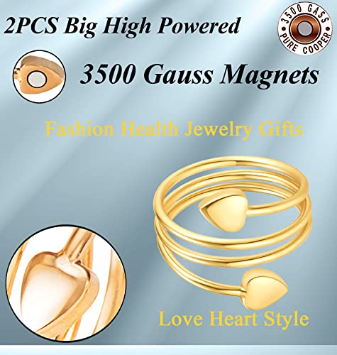 Vicmag Copper Magnetic Ring for Women, Lymphatic Drainage Ring Ladies Fingers VicmagBuy Supplements Australia