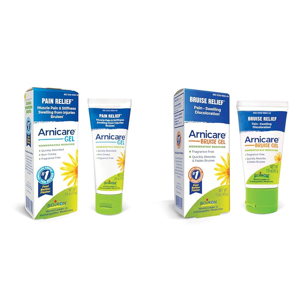 Boiron Arnicare Gel & Bruise Gel Bundle for Soothing Relief of Joint & Muscle Pain, Bruises or Injury - Unisex-Adults & Kids BoironBuy Supplements Australia