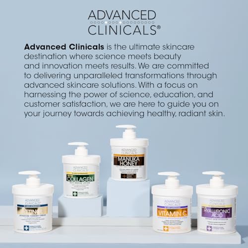 Advanced Clinicals Retinol Cream. Value Set- Two spa size 16oz bottles with pump Advanced ClinicalsBuy Supplements Australia