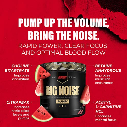REDCON1 Big Noise Non-Stim Pre Workout Powder - Pump, Muscular Endurance + Focus REDCON1Buy Supplements Australia