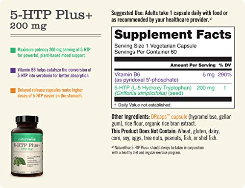 NatureWise 5-HTP 200Mg Mood Support, Natural Sleep Aid helps promote healthy NatureWiseBuy Supplements Australia