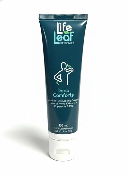 Capsaicin Cream (.05%) - Extra Strength Joint & Muscle, Knee & Back, Neck & Shoulder, Sore Muscle Cream with Capsaicin, Menthol, Celadrin and Hemp - Non-Greasy 3 OZ Deep Comforts by Life Leaf Life Leaf RemediesBuy Supplements Australia