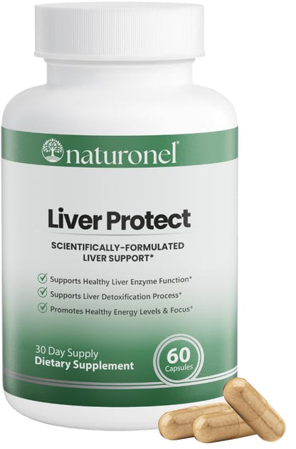 Naturonel Liver Protect – Liver Cleanse Detox & Repair | Liver Detox with Milk Thistle, Beetroot, Artichoke, Dandelion, Chicory, Yarrow, Jujube & Herbal Detox Blend | Made in USA, GMP Certified (1) NaturonelBuy Supplements Australia