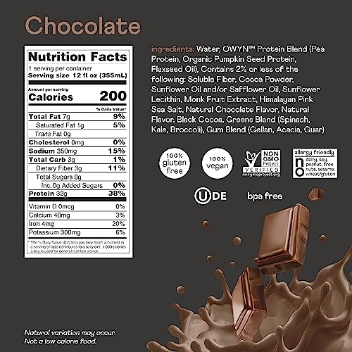 OWYN Only What You Need Pro Elite Vegan High Protein Keto Shake, 32g Protein OWYN Only What You NeedBuy Supplements Australia