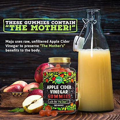 Apple Cider Vinegar Gummies with Mother - Weight Management & Detox - 2X Stronger Maju SuperfoodsBuy Supplements Australia