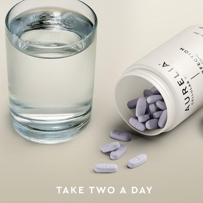 AURELIA Skin Perfection | Advanced Cellular Anti-Aging Supplement | Enhance Skin Clarity, & Tone | with Zinc, Resveratrol, Niacinamide, Ergothioneine, & Vitamin C AURELIABuy Supplements Australia