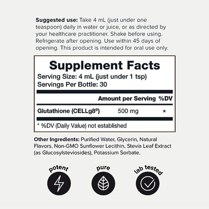 Lab Tested Ultra Bioavailable Liposomal Glutathione - 4 fl. oz Mixable Wild Berry Natural ToniiqBuy Supplements Australia
