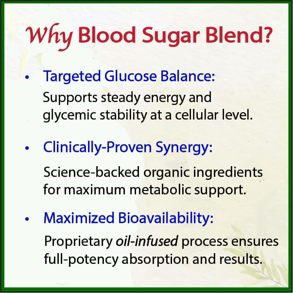 Bodymune USDA Organic Blood Sugar Blend | Supports Healthy Metabolism* | with Bitter Melon, Moringa, Aloe Vera, Nopal, Papaya Extracts & More | 60-Day Supply | Vegan & Non-GMO | USA-Made BodymuneBuy Supplements Australia