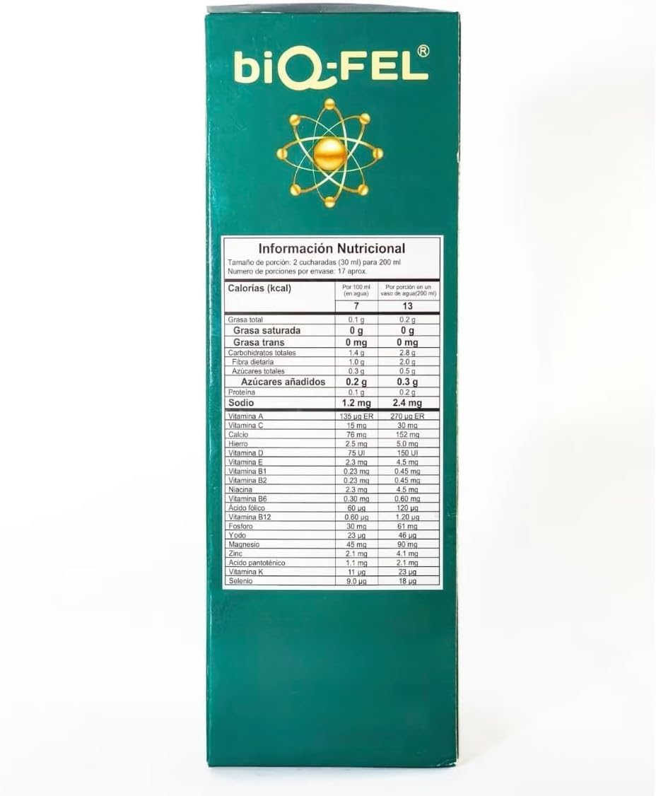 biQ-FEL Daily Multivitamin for Men and Women Liquid Natural Extracts Energy Focus 500ml biQ-FELBuy Supplements Australia