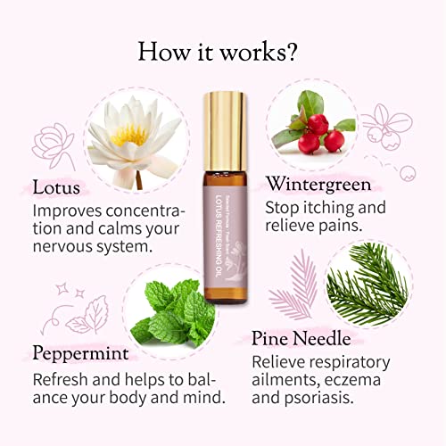 Don Du Ciel Organic and Kid-Friendly Lotus Essential Oil Blend Roll On for Stress Relief and Itch Relief Don Du CielBuy Supplements Australia