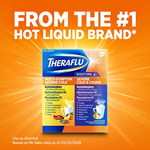 Theraflu Combo Daytime and Nighttime Severe Cold Relief Powder, Honey TherafluBuy Supplements Australia