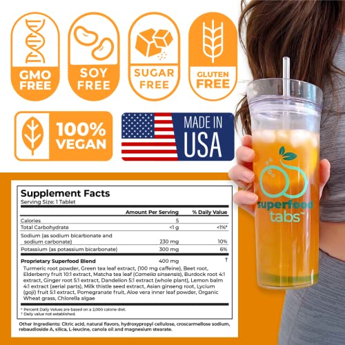 skinnytabs Superfood Tabs Detox Cleanse Drink - Fizzy Nutrition Supplement skinnytabsBuy Supplements Australia