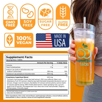 skinnytabs Superfood Tabs Detox Cleanse Drink - Fizzy Nutrition Supplement skinnytabsBuy Supplements Australia